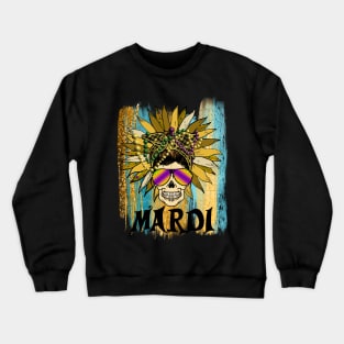 Mardi Gras Spirit - Live Well Before Death Crewneck Sweatshirt